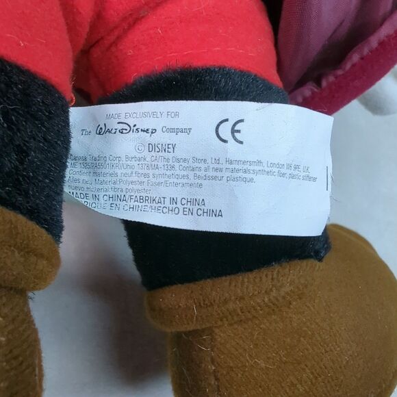 Disney Store Fantasia Sorcerer Mickey Mouse 12" Plush Toy VTG 90s 17" w/Hat EUC - Picture 10 of 11